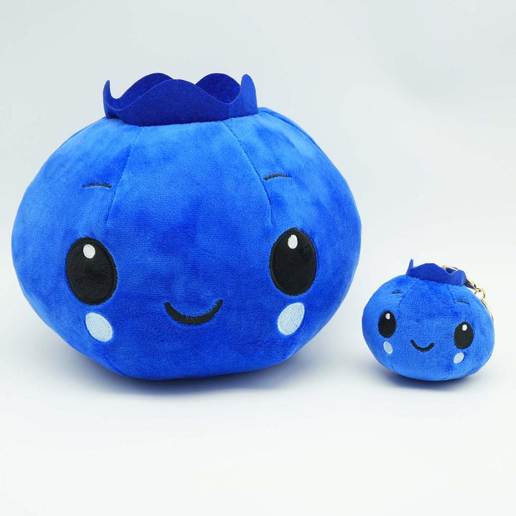 TreasuringU Cartoon Blueberry Plush Toys Kawaii Blue Fruits Stuffed Doll 22cm Cute Blueberry Soft Pillow Plushie Birthday Gifts
