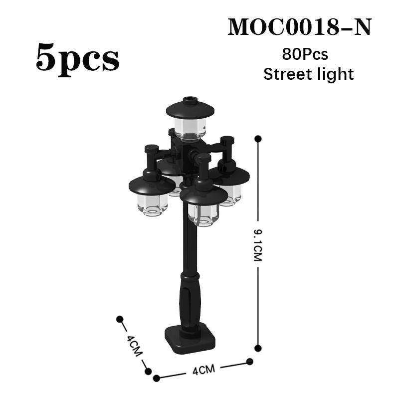MOC City Serie Hochzeitsbogen Straßenlaterne Schlagzeug Schaukelstuhl Park Straßenansicht Bausteine Spielzeug Für Kinder Kreative Geschenke