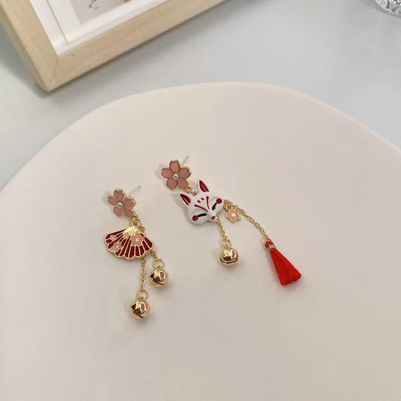 Lange Quasten-Hängeohrringe für Damen, Hängende Quastenohrringe im Bohemian-Design