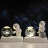 Creative 3D Astronaut Crystal Ball Led Night Light for Children Bedroom Planet Space Solar System Lamp USB Christmas Kid Gift