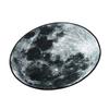 Moon Round Area Rug 31.5 Inch Anti Slip Velvet Circular Carpet Round Floor Mat for Indoor Home Bedroom Decor Gray