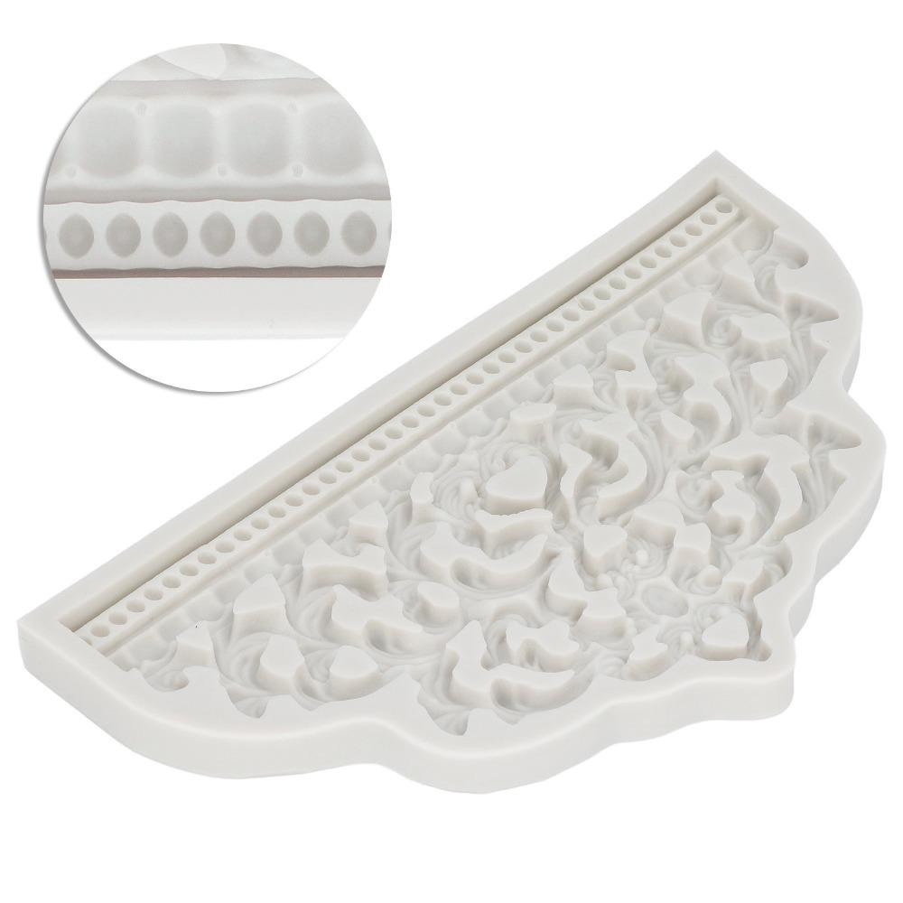 3D Relief Pattern Fondant Mold Food Grade Silicone Cake Decorating Mold Craft Making