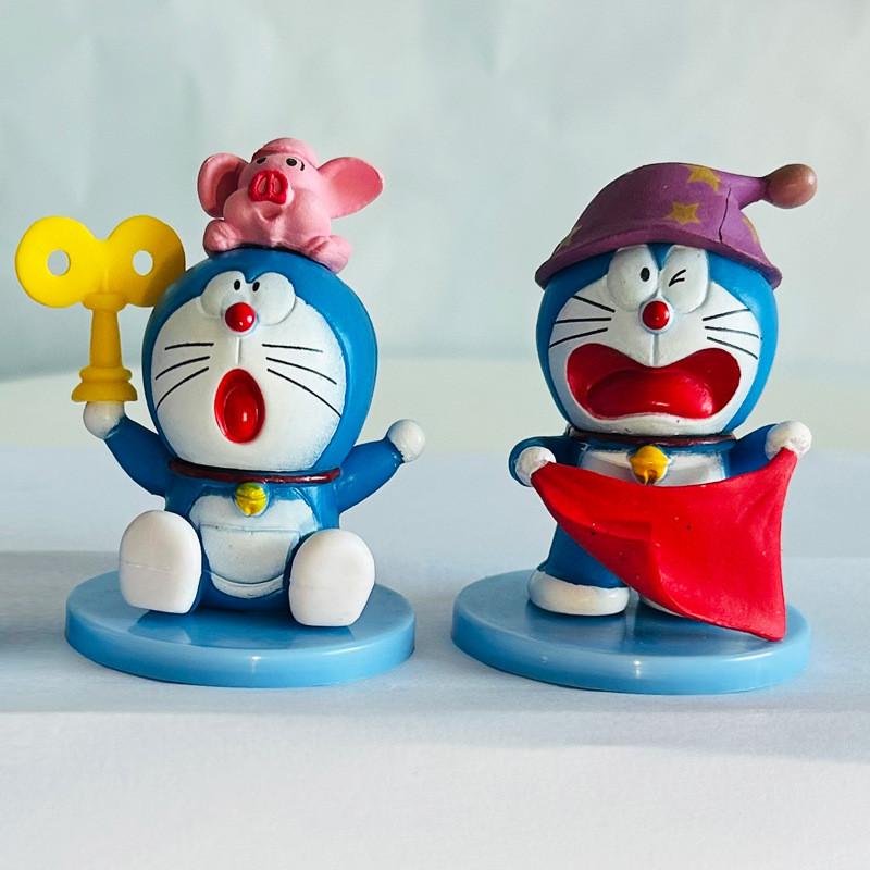 Doraemon Pvc Figure Set With 6 Collectible Toys For Fans And Gift Collectors