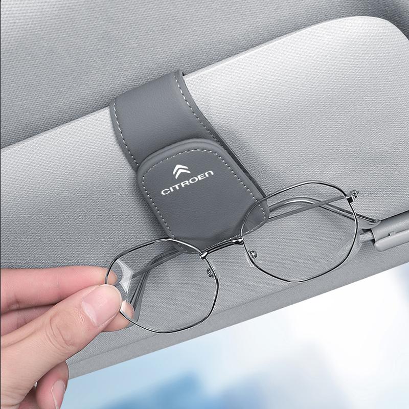Car Interior Sun Visor Eyeglasses Holder Sunglasses Clip For Citroen C4 C6 C3 C2 C1 2CV VTS DS3 DS4 DS5 RD3 Cross Berlingo Xsara