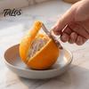 Stainless Steel Cutter Orange Peeler, Ergonomic Ring Design And Safe Curved Hook Kitchen Gadget for Fruit Blade Gadget, Manual Skin Remover
