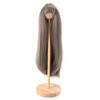 Doll Long Straight Wig with Bangs Realistic 1 4 Straight Bang Doll Wigs Synthetic Hair for 18.5‑21cm Head Circumference