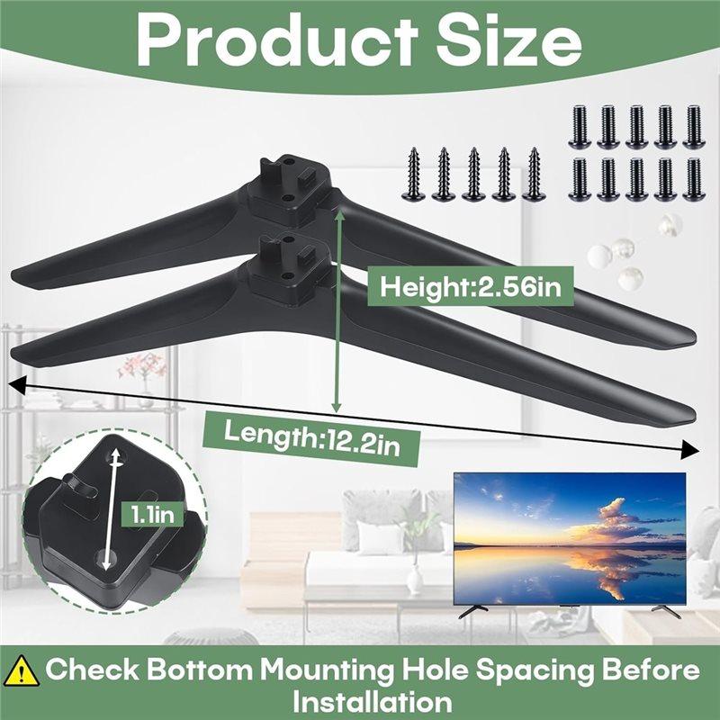 TV Stand Legs Base For Hisense 50 55 58 60 65 Inch Smart LED TV Tabletop TV Feet Stand Legs For Hisense 50H55E 55E3G
