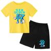 3-12 Ensemble décontracté sportif pour garçons et filles, T-shirt d'été cool à manches courtes et imprimé numéros 6 et 7, style