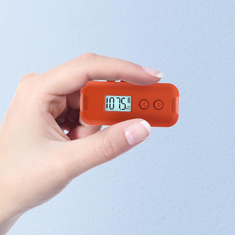 Mini Pocket Fm Radio Portable 50-108Mhz Audio Radio Receiver With Lcd Display Outdoor Sports Handheld Radios Receiver