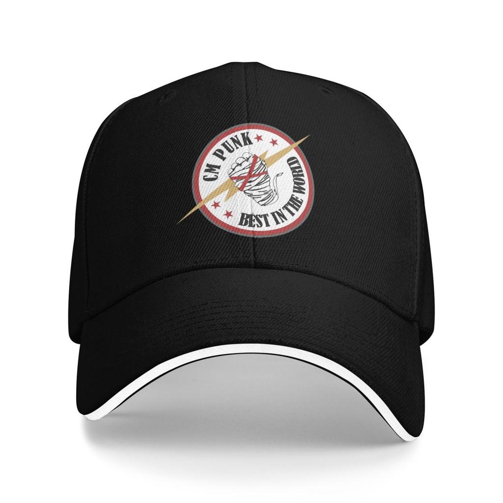 AEW CM Punk Pro Wrestling Baseball Caps Snapback Baseball Hats Breathable Casual Casquette Outdoor Unisex