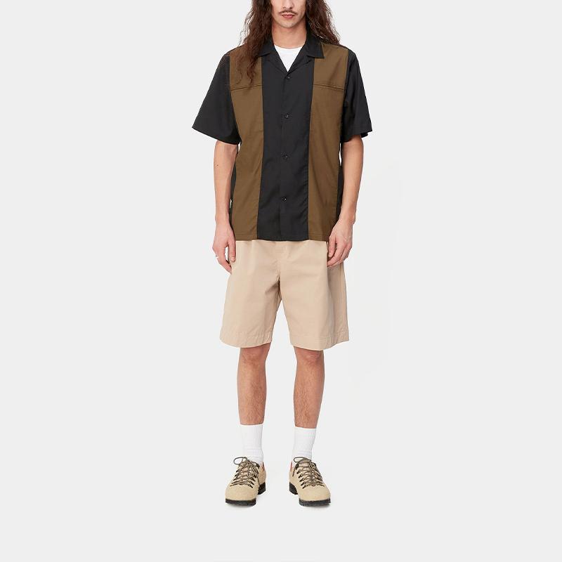 Carhartt WIP Durango Shirt Loose Fit Pocket Short Sleeve Shirt Unisex shirts Brown I033041-25X-XX