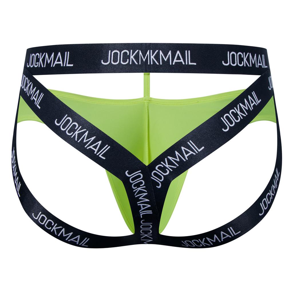 Jockstraps JOCKMAIL Elastic Band Letter Printed Fashion Ultra-thin Ice Silk Men's Thong Underwear