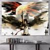 Vertical Attack On Titan Anime Tapestry Cartoon Wall Art Hanging For Bedroom Dorm Living Room Home Decoration