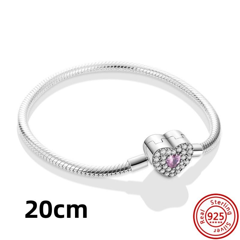 New 925 copper Original Pink Series Boy Love Girl Mom Unicorn Butterfly Infinite Heart Beads Fit Pantaro Charms Bracelet Zircon
