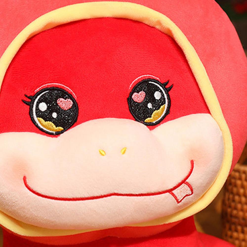 God of Wealth Snake Plush Doll Toy Fruits Lucky Snake Plushies Doll  Children