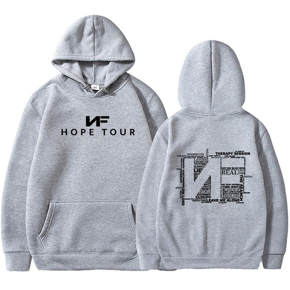 Rapper Nf Hope Tour Concert Hoodies Men Women Fashion Hip Hop Long Sleeve Sweatshirts Casual Soft Oversized Pullovers Fans Gift