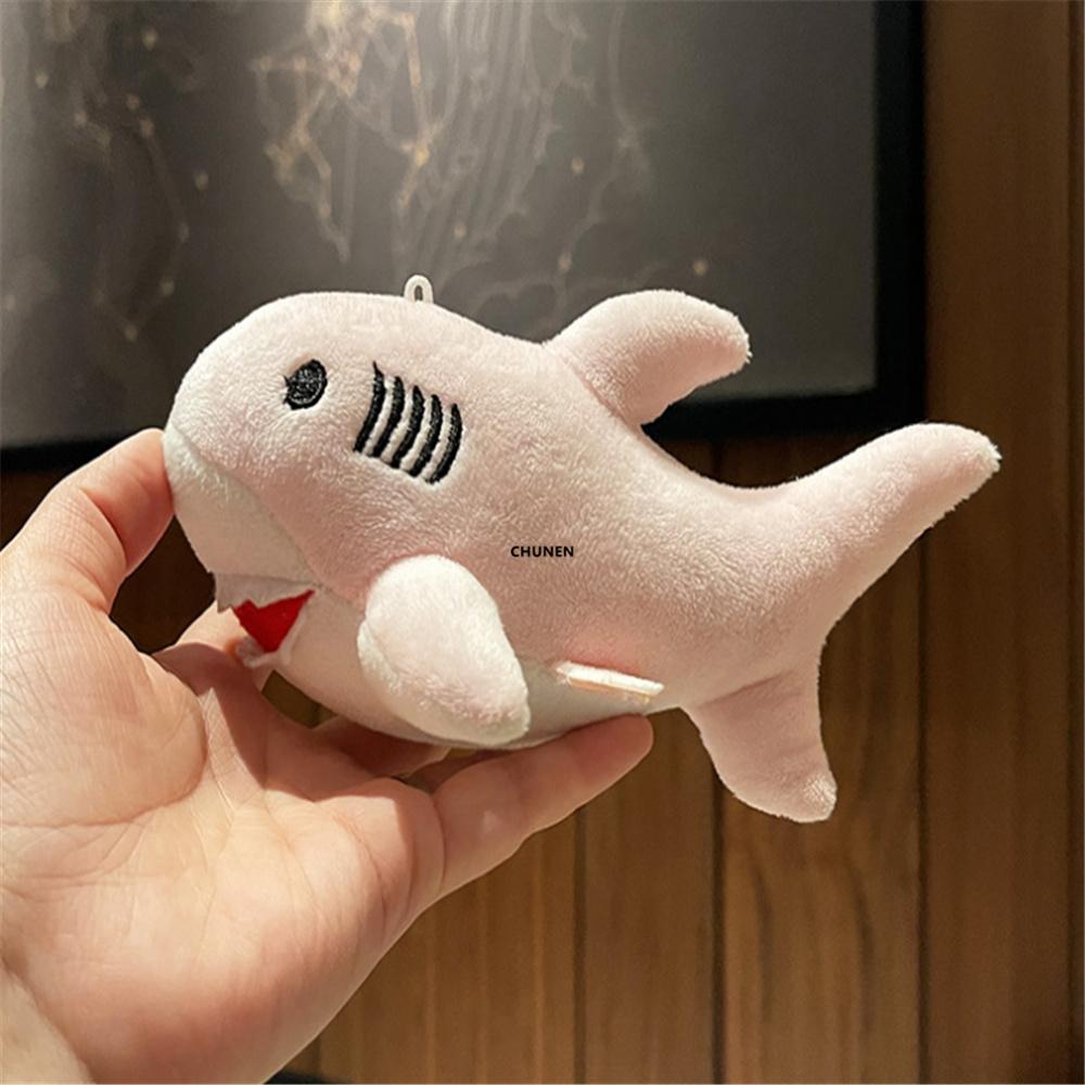 12 Stück/Los, Haifisch-Puppe 15 cm Plüschtier ; Schlüsselanhänger Kette Plüschtier Tierpuppe