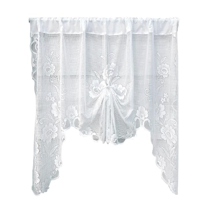 Charm Butterfly Lace Drape for Small Window in Any Room Polyester Curtain Swag & Tiers with No Harmfuls Coating