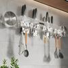No-Drill Hook Knife Holder Kitchen Wall-Mounted Multi-Functional Spatula Holder And Knife Rack