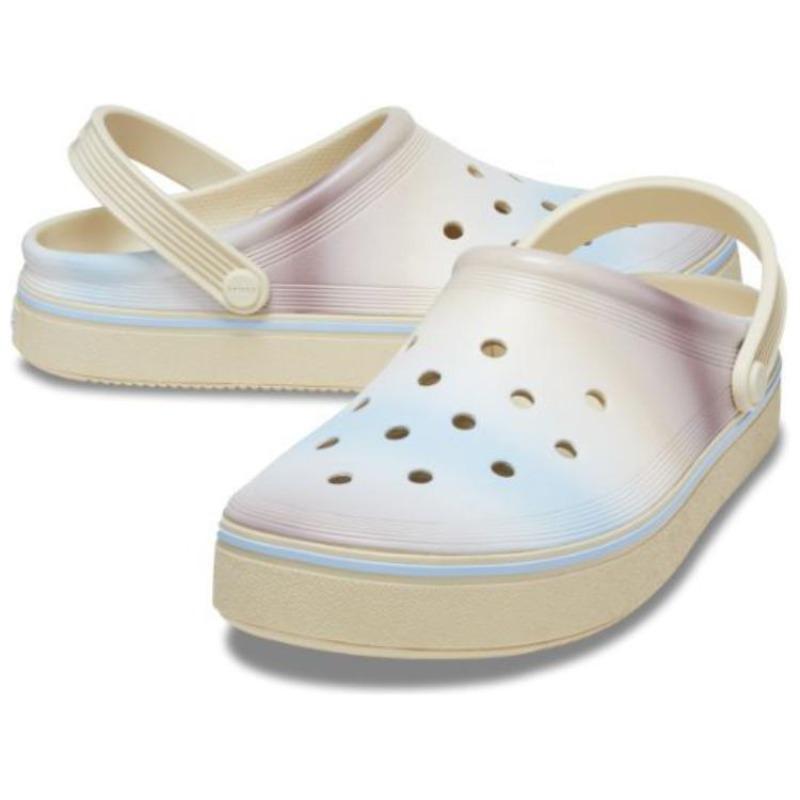 Crocs Off Court Rubber Dipped Clogs Lightweight Comfort Clogs Unisex Bone 208984-2Y3
