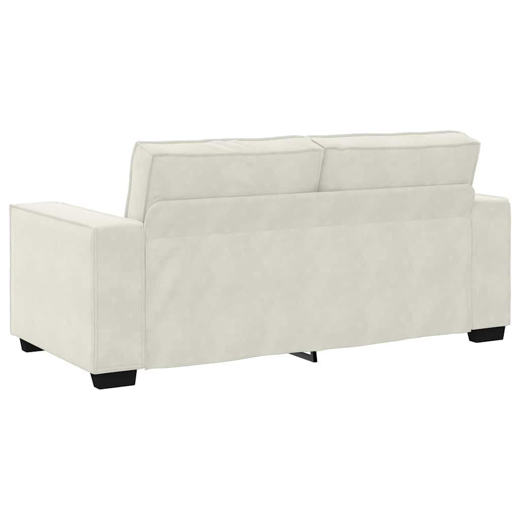 2 Seater Sofa Cream 180 X 78 X 84 Cm Velvet