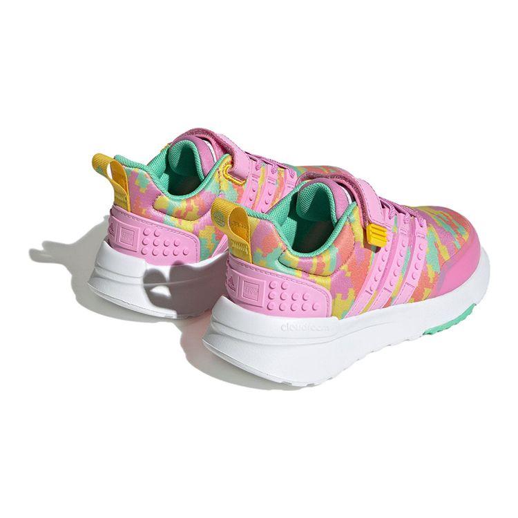 Adidas LEGO x Racer TR21 EL Little Kid Digi Camo - Bliss Orchid Kids Sneakers Pink Equipment-Yellow HQ1326