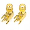 5/20Pcs SMA-KWE Female Male Socket SMA 90 degree Right Angle Thru Hole Plug PCB Mount Connector RF Adapter Connectors