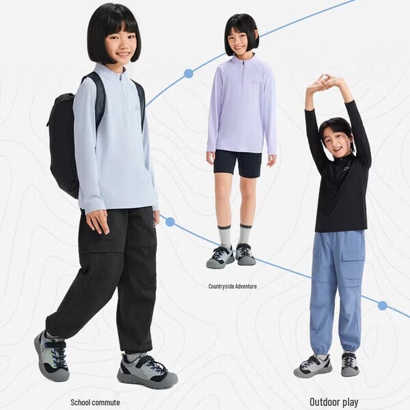 Pelliot Kids  Outdoor Quick-Dry Sun Protection Long Sleeve T-Shirt 130