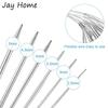 26PCS Circular Knitting Needle Sets Straight Double Pointed Stainless Steel Sweater Needle & Knitting Stitch Marker for Knitting