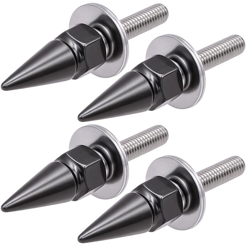 4pcs Aluminum Alloy M6 Screws Universal License Plate Fastening Set for Car Motorcycle Anti Rust Easy Install