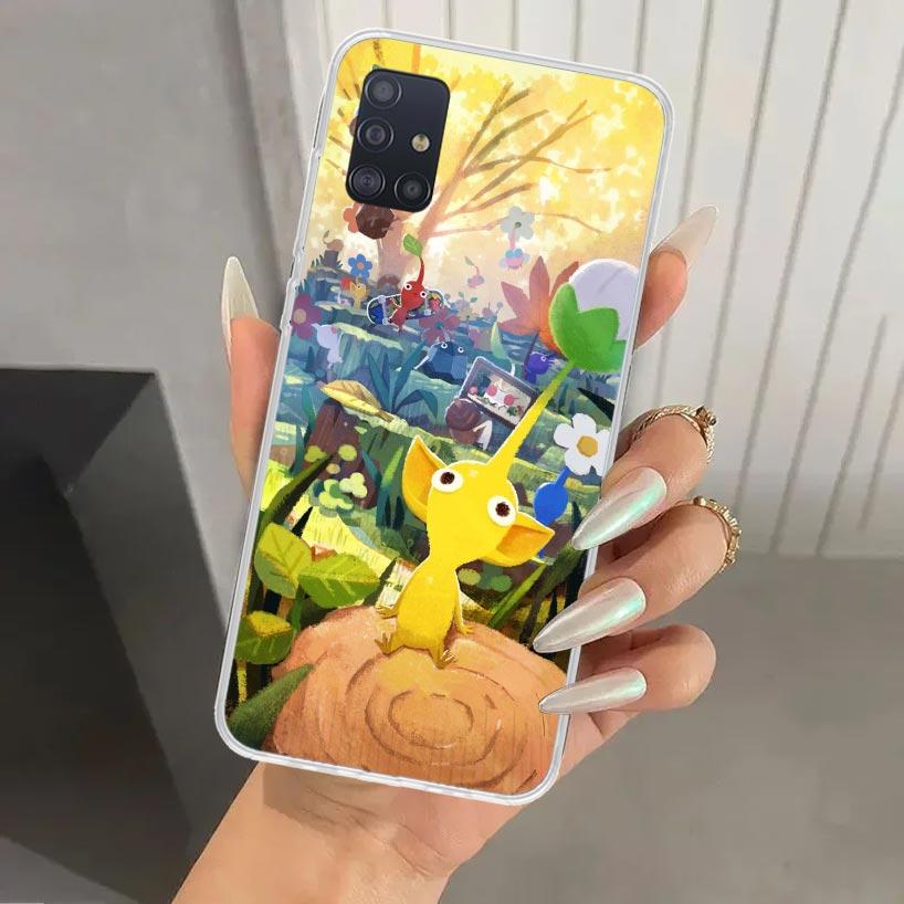 Game P-PikminS 4 Phone Case for Samsung Galaxy A52 A32 A22 A12 A02S A50S A30S A10S Note 20 Ultra 10 Plus S10 A31 A20 A71 A72 Gal