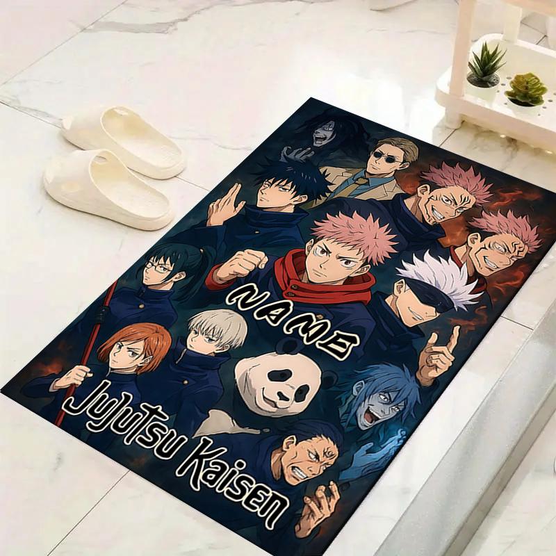 Custom 1Pc Powerful Anime Characters Rug Office Carpet Indoor Outdoor Entrance Doormat Nonslip Soft And Comfortable Living Room D2915154