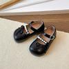 Girls' Leather Doll Bow Princess Shoes - Spring/Autumn 2026 Collection