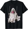 Funny Spooky Ghost English Setter Halloween Dog Lover T-Shirt