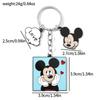 Cute Minnie Mouse Heart Pendant Keychain Mickey LOVE Valentine's Day Gift Travel Backpack Accessory