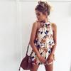 Piece Womens 2 Holiday Mini Playsuits Ladies Beach Summer Floral Shorts Print