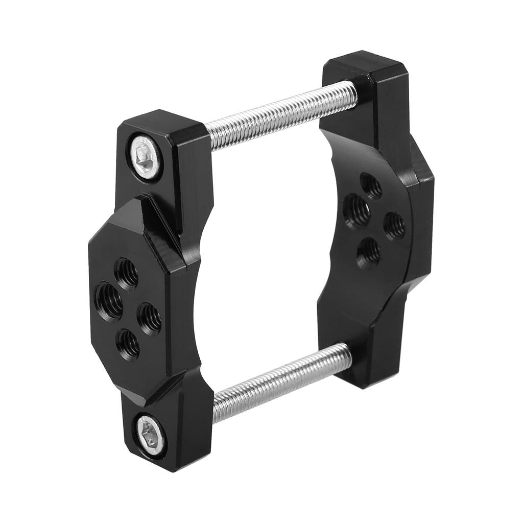 Motoforti Steering Wheel Clamp Mount Adjustable Rearview Mirror Extender Off-Road Spotlight Bracket for Motorcycle Sport Bike Scooter Black L-17-63mm