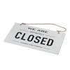 Reversible Hanging Sign With Ring Open and Closed Coffee Bar Business Sign  Shop