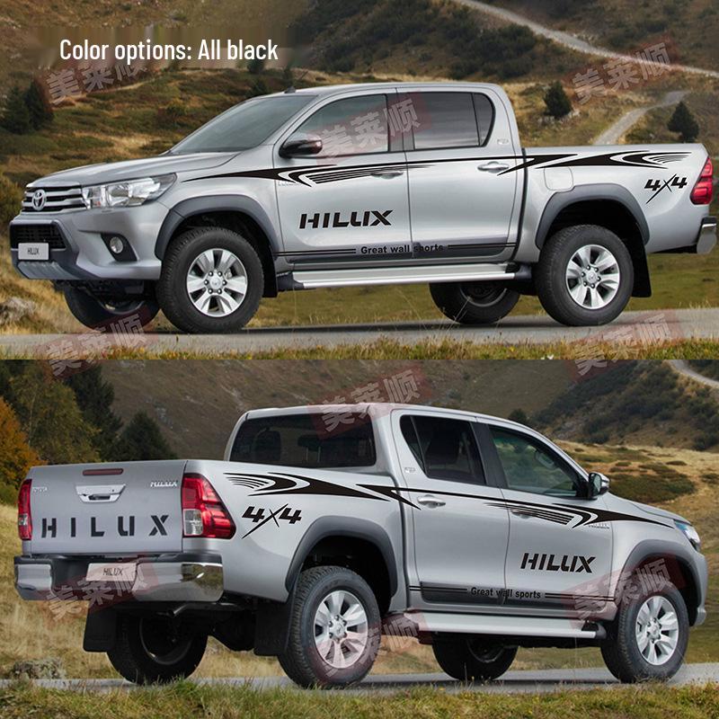 Dungile de culoare ale caroseriei off-road pentru camioneta Hilux: Autocolante personalizate