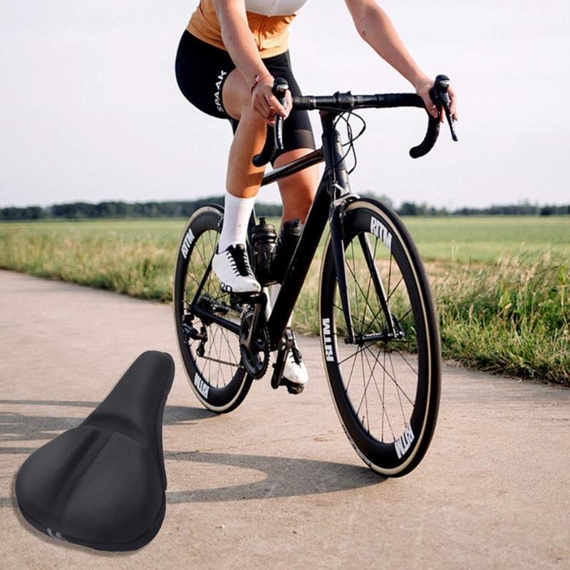 Comfortable Bike Saddles Cover Mountain Bicycles Seats Cover Cycling Silicone Cushion Profession Road Bike Seats Cover