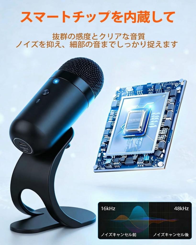 Exclusive Technological Zyrvox PC Microphone USB Condenser Microphone High Sensitivity USB PC Microphone Desktop Omnidirectional Mute Plug and Play