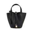 2025 Trending Women's Genuine Leather Cowhide Bucket Bag: Versatile, Top Layer Vegetable Tanned Handbag