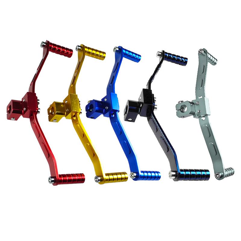 Universal Motorcycle Double-headed Gear Shift Lever Aluminum Alloy Footrest Pedal Shifter Retrofit Accessory