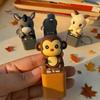 Tactile Feedback Office Desk Toy Animal Keyboard Fidget with Light Sound, Rechargeable Cow Goat Stress Relieving Gadget Monkey Pigeon Finger Clicker,