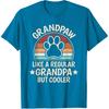 Grandpaw Dog Grandpa Grandfather Funny Grand Paw Retro Men T-Shirt