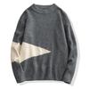 Winter Men 'S Round Neck Thicken Sweater Loose Knitwear Sweater Warm Bottoming Shirt 
