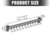 Adhesive Wall Rail with Hanging Positions, Carbon Steel Kitchen Storage Rack for Neat Home Cooking Spaces and Clear Counters