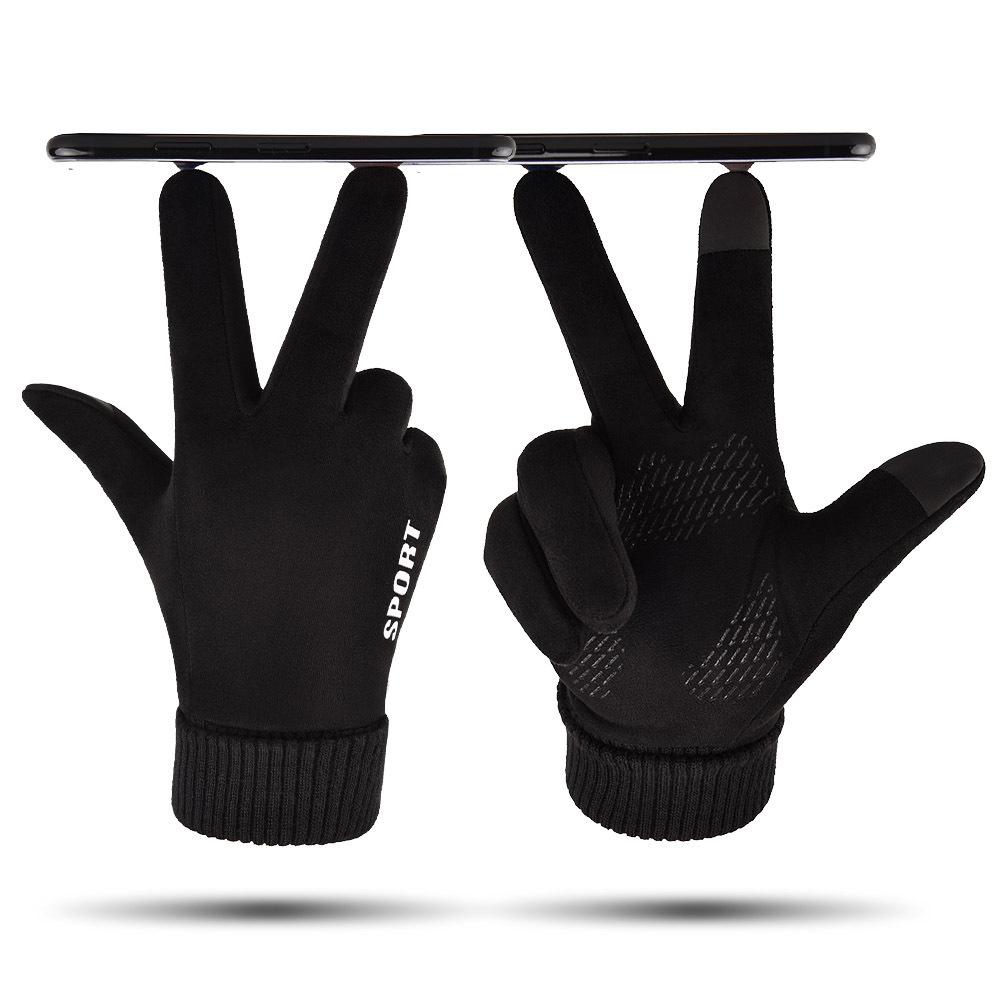 Winter Suede Gloves Thermal Gloves
