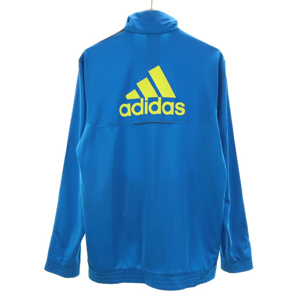 adidas Track jacket L Blue Jersey Men's Used