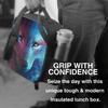 Cute Wolf With Galaxy Sky Insulated Lunch Bag for School Work Office Picnic Animal Head Face Tote Lunch Box Containers